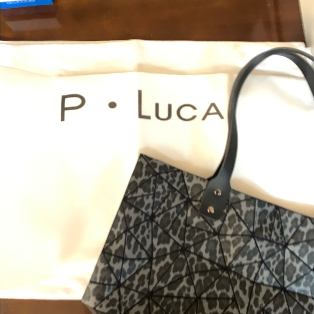 Black Geometric Tote Bag